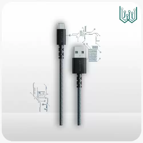 سلك شاحن انكر باورلاين سيلكت بلس من USB-C إلى USB بطول 90 سم - اسود