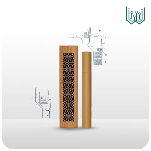 طقم مبخرة خشبية مع عود كمبودي
