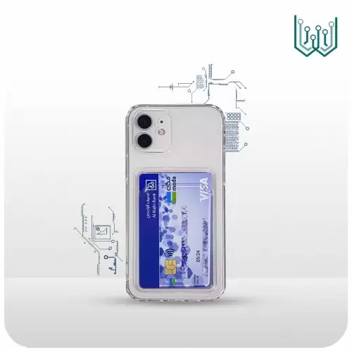 كفر شفاف مع حامل البطاقة